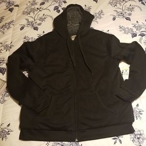 Mens Open Trails Zip Front Hoodie Pile Lined W/Kangaroo Pocket NWT Size M